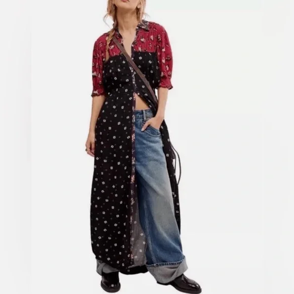 NWOT Free People Nora Midi Dress Size Large - Picture 5 of 8